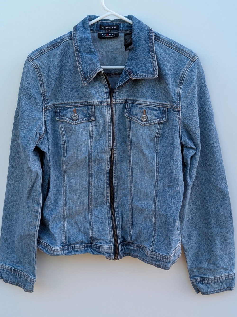 Women's Vintage Axxess By Liz Claiborne Denim Jacket 14